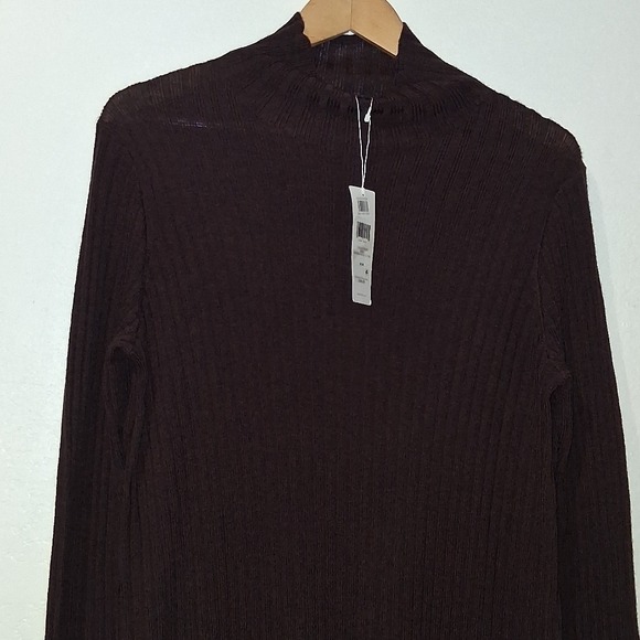 NWT EILEEN FISHER Scrunch Neck Wool Dress - Picture 6 of 8